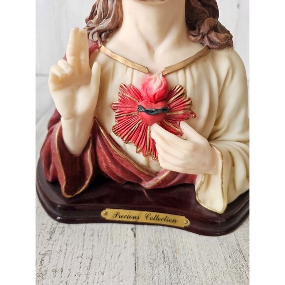 Jesus heart precious collection bust statue figurine religious - Picture 2 of 9
